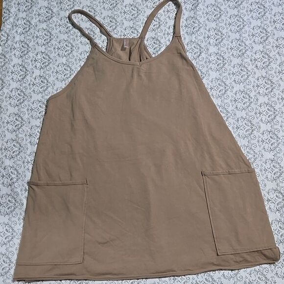 Free People Movement Hotshot Mini Dress NEW Mocha Tan Med - Picture 8 of 10